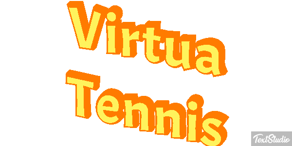 Virtua Tennis Efecto de texto
