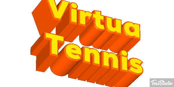 Virtua Tennis Efecto de texto