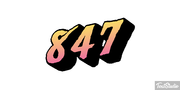 847 Text effect