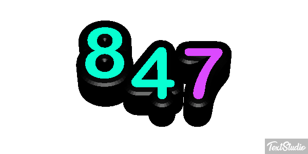 847 Text effect