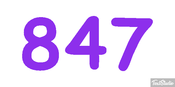 847 Text effect