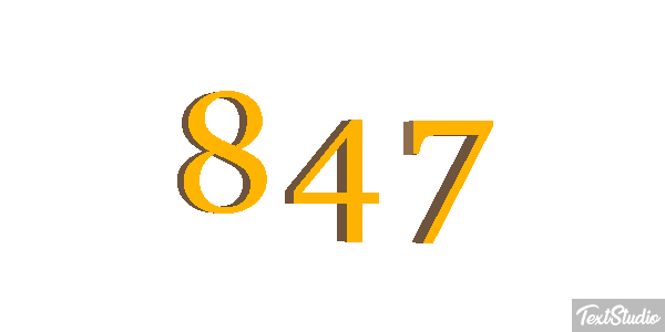 847 Text effect