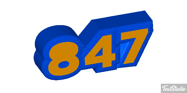 847 Text effect