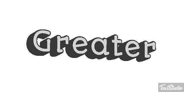 Greater Efekt tekstowy