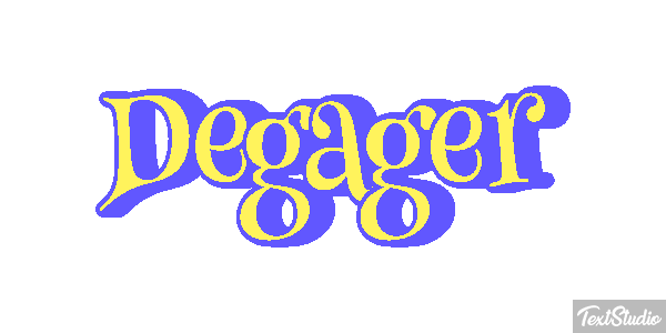 Dégager Text effect
