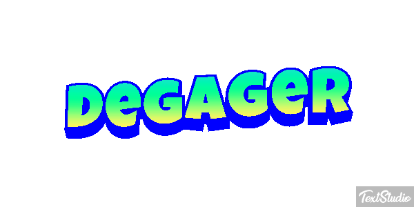 Dégager Text effect