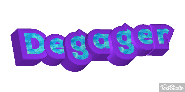Dégager Text effect
