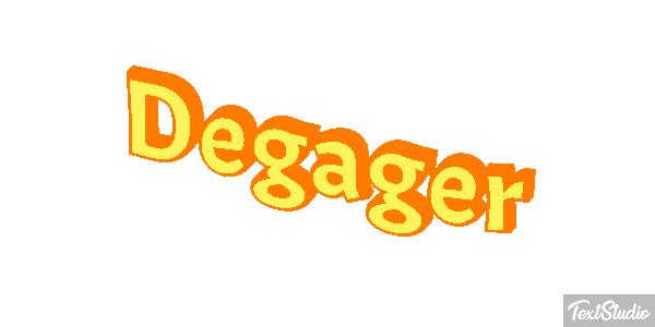 Dégager Text effect