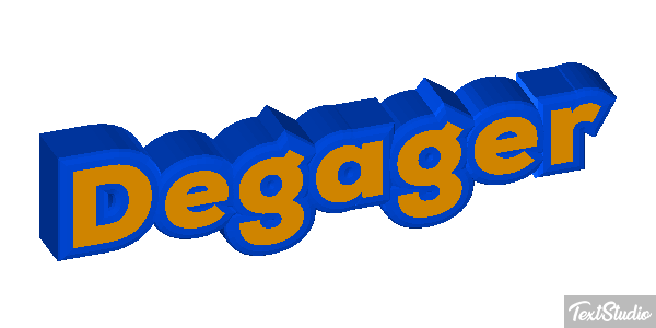 Dégager Text effect