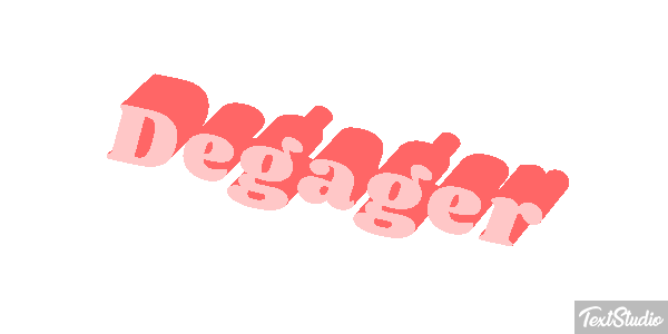 Dégager Text effect