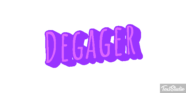 Dégager Text effect