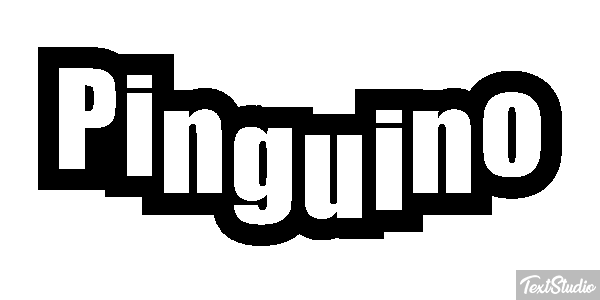 Pingüino Текстовый эффект