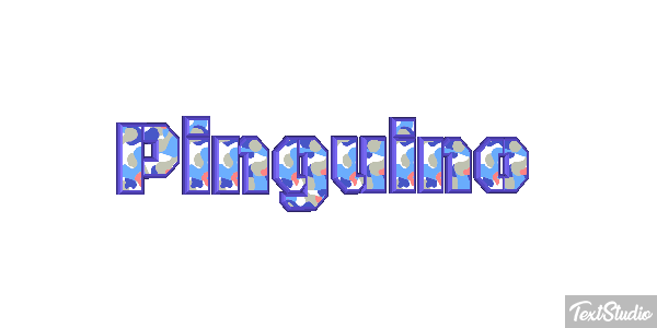 Pingüino Текстовый эффект