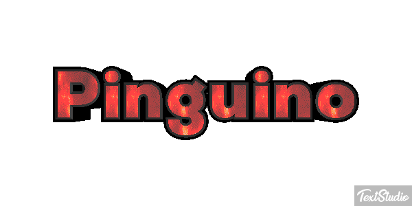 Pingüino Текстовый эффект