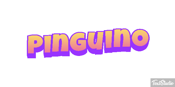 Pingüino Текстовый эффект