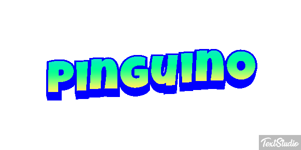 Pingüino Текстовый эффект