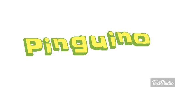 Pingüino Текстовый эффект