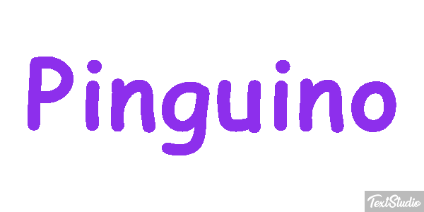 Pingüino Текстовый эффект