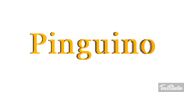 Pingüino Текстовый эффект