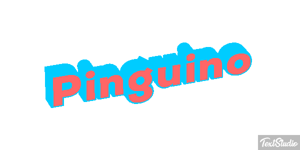 Pingüino Текстовый эффект