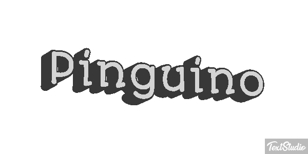 Pingüino Текстовый эффект