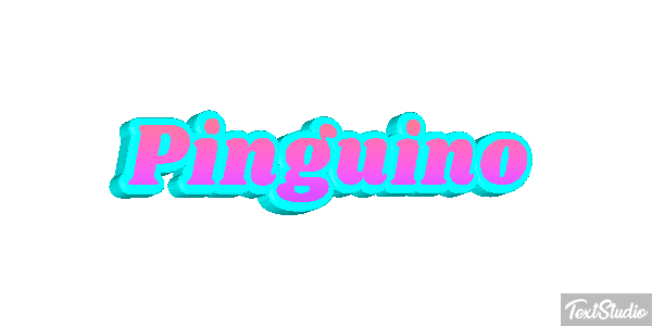 Pingüino Текстовый эффект