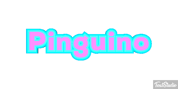 Pingüino Текстовый эффект