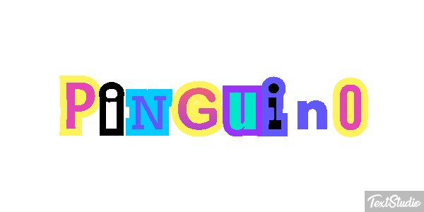 Pingüino Текстовый эффект