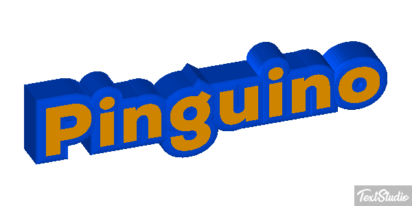 Pingüino Текстовый эффект
