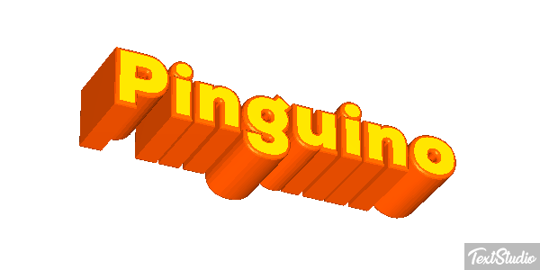 Pingüino Текстовый эффект