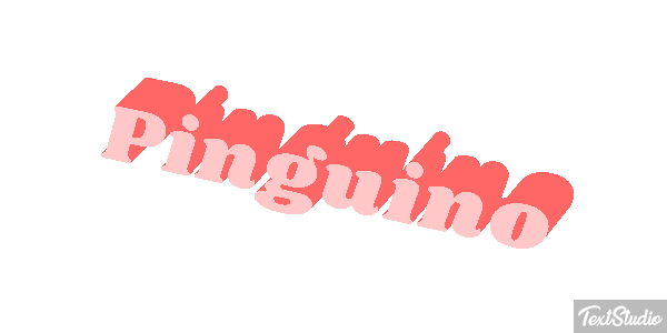 Pingüino Текстовый эффект