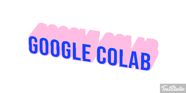 Google Colab Text effect