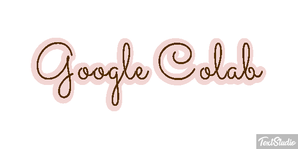 Google Colab Text effect