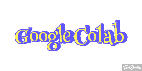 Google Colab Text effect