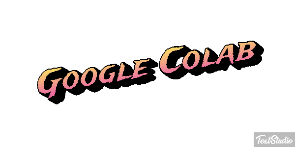 Google Colab Text effect