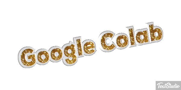 Google Colab Text effect