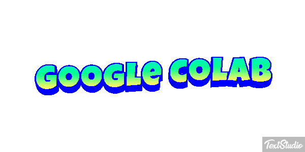 Google Colab Text effect