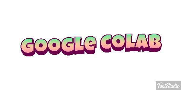 Google Colab Text effect