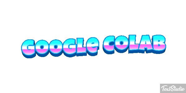 Google Colab Text effect