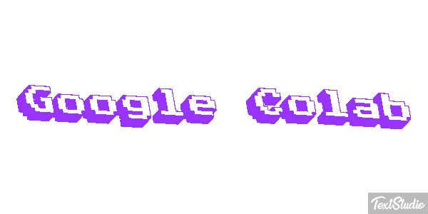 Google Colab Text effect