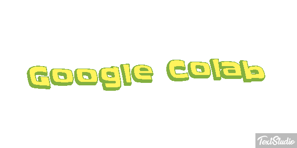 Google Colab Text effect