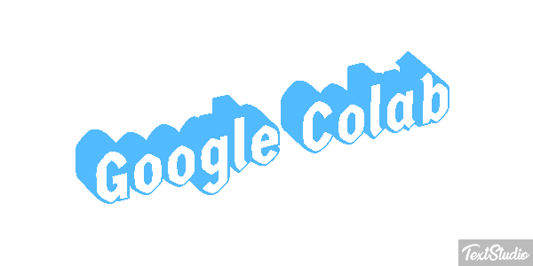 Google Colab Text effect