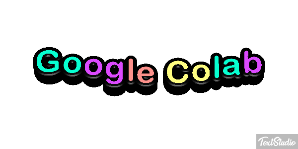 Google Colab Text effect