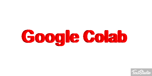 Google Colab Text effect