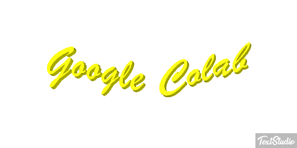 Google Colab Text effect