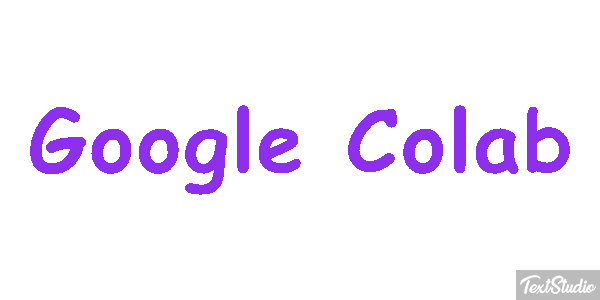 Google Colab Text effect