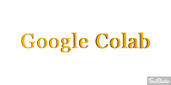 Google Colab Text effect