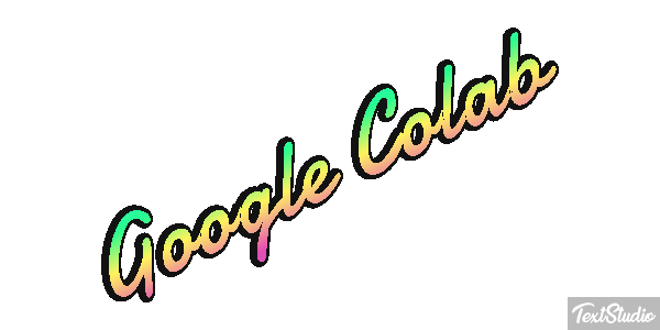 Google Colab Text effect