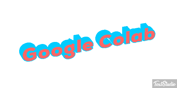 Google Colab Text effect