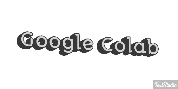 Google Colab Text effect